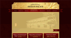 Desktop Screenshot of hotelshagunpalace.com